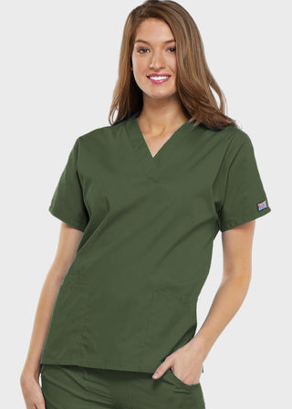Cherokee Workwear Women's Two Patch Pockets Nurse Scrub Top