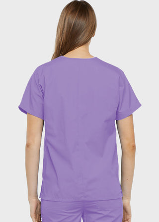 Free Embroidery Women's Two Patch Pockets Nurse Scrub Top