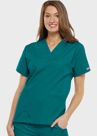 Cherokee Workwear Women's Two Patch Pockets Nurse Scrub Top