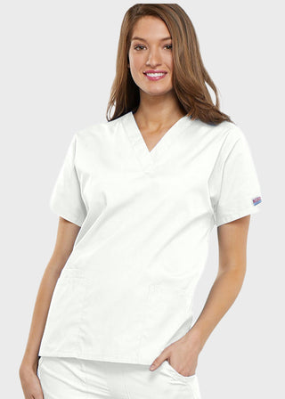 Cherokee Workwear Women's Two Patch Pockets Nurse Scrub Top