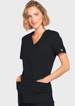 Cherokee Workwear Womens Mock Wrap Scrub Top