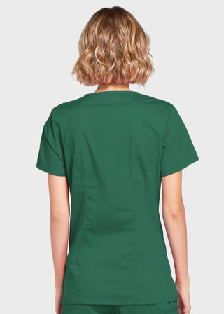 Cherokee Workwear Womens Mock Wrap Scrub Top