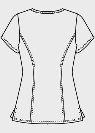 Cherokee Workwear Womens Mock Wrap Scrub Top