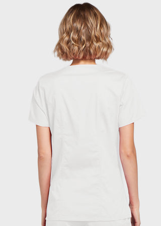 Cherokee Workwear Womens Mock Wrap Scrub Top