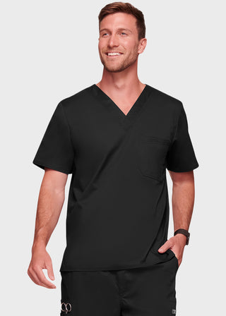 Cherokee WorkWear Men's Double Chest Pocket V-Neck Scrub Top