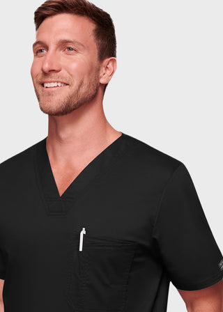 Cherokee WorkWear Men's Double Chest Pocket V-Neck Scrub Top