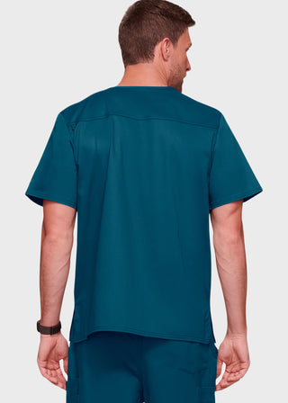 Cherokee WorkWear Men's Double Chest Pocket V-Neck Scrub Top