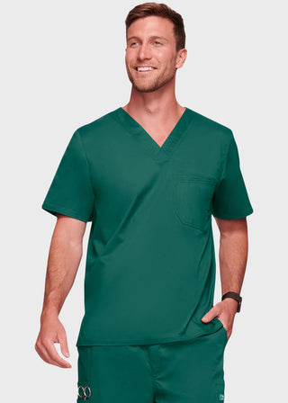 Cherokee WorkWear Men's Double Chest Pocket V-Neck Scrub Top