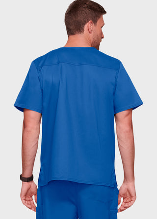 Cherokee WorkWear Men's Double Chest Pocket V-Neck Scrub Top