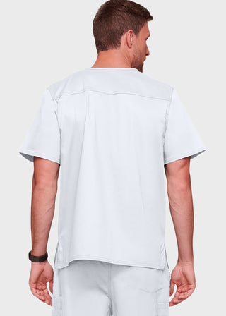 Cherokee WorkWear Men's Double Chest Pocket V-Neck Scrub Top