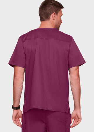 Cherokee WorkWear Men's Double Chest Pocket V-Neck Scrub Top