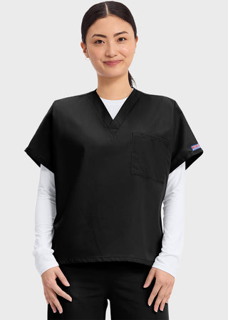 Cherokee Workwear Unisex V-Neck Single Pocket Scrub Top