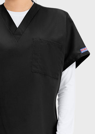 Cherokee Workwear Unisex V-Neck Single Pocket Scrub Top