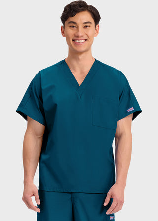 Cherokee Workwear Unisex V-Neck Single Pocket Scrub Top