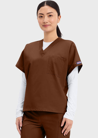 Cherokee Workwear Unisex V-Neck Single Pocket Scrub Top