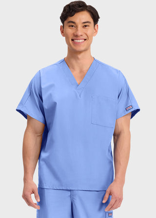 Cherokee Workwear Unisex V-Neck Single Pocket Scrub Top