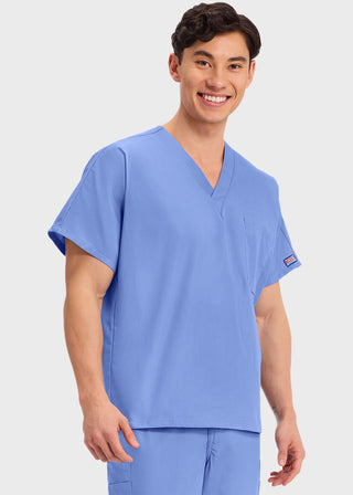 Cherokee Workwear Unisex V-Neck Single Pocket Scrub Top