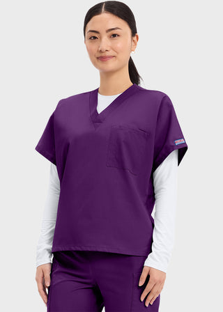 Cherokee Workwear Unisex V-Neck Single Pocket Scrub Top