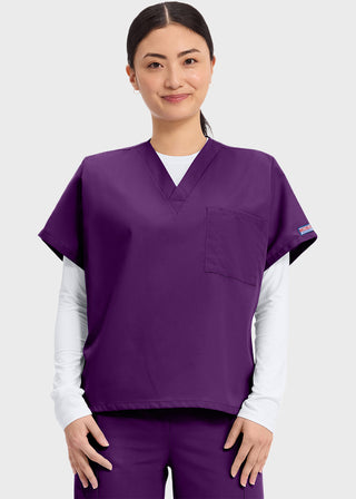 Cherokee Workwear Unisex V-Neck Single Pocket Scrub Top