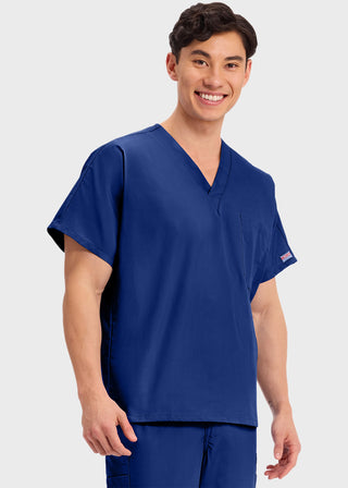 Cherokee Workwear Unisex V-Neck Single Pocket Scrub Top