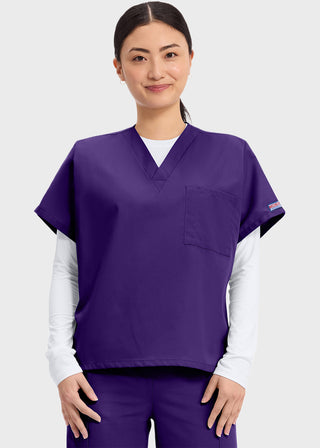 Cherokee Workwear Unisex V-Neck Single Pocket Scrub Top