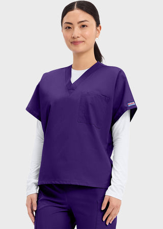 Cherokee Workwear Unisex V-Neck Single Pocket Scrub Top