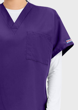Cherokee Workwear Unisex V-Neck Single Pocket Scrub Top