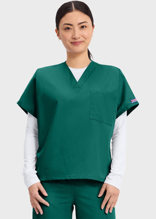 Cherokee Workwear Unisex V-Neck Single Pocket Scrub Top