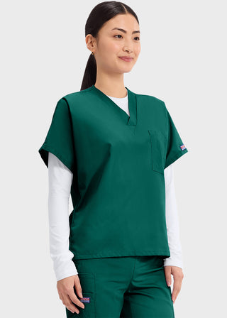 Cherokee Workwear Unisex V-Neck Single Pocket Scrub Top