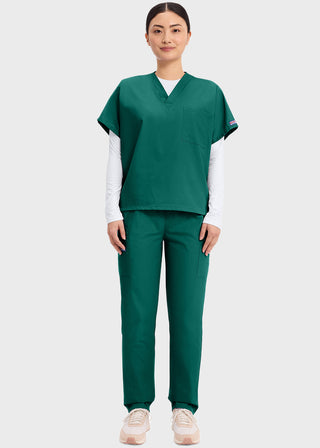 Cherokee Workwear Unisex V-Neck Single Pocket Scrub Top