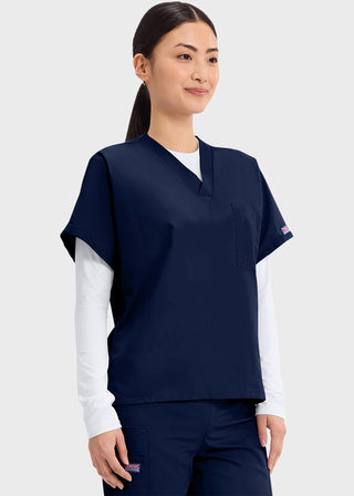 Cherokee Workwear Unisex V-Neck Single Pocket Scrub Top