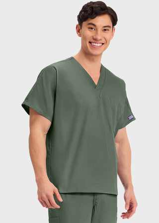 Cherokee Workwear Unisex V-Neck Single Pocket Scrub Top