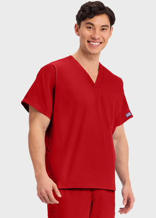 Cherokee Workwear Unisex V-Neck Single Pocket Scrub Top