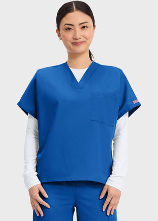 Cherokee Workwear Unisex V-Neck Single Pocket Scrub Top