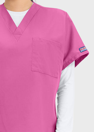 Cherokee Workwear Unisex V-Neck Single Pocket Scrub Top