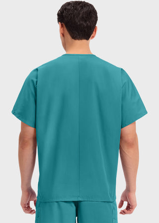 Free Embroidery Unisex V-Neck Single Pocket Scrub Top