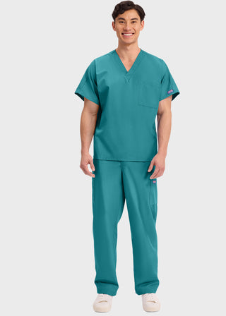 Cherokee Workwear Unisex V-Neck Single Pocket Scrub Top