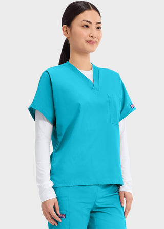 Cherokee Workwear Unisex V-Neck Single Pocket Scrub Top
