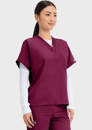 Cherokee Workwear Unisex V-Neck Single Pocket Scrub Top