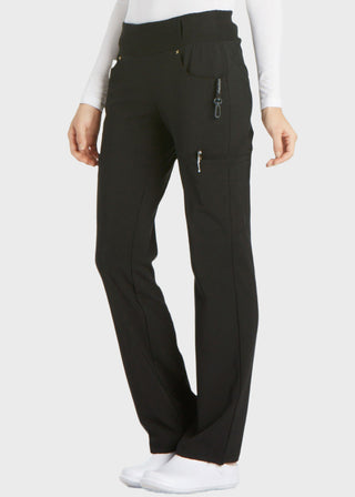 Cherokee iflex Women's Mid-Rise Straight Leg Cargo Petite Scrub Pant