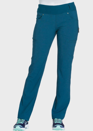 Cherokee iflex Women's Mid-Rise Straight Leg Cargo Petite Scrub Pant