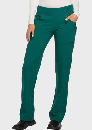 Cherokee iflex Women's Mid-Rise Straight Leg Cargo Petite Scrub Pant