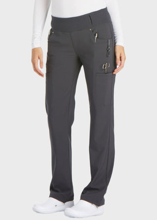 Cherokee iflex Women's Mid-Rise Straight Leg Cargo Petite Scrub Pant