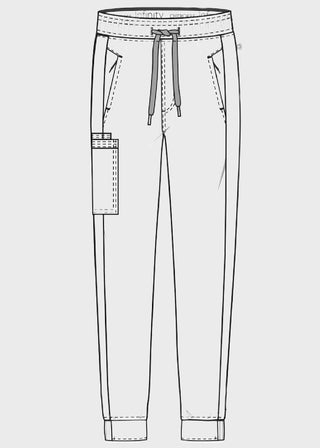 Cherokee Infinity Women's Mid Rise Tapered Leg Pull-on Petite Pant