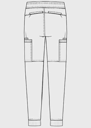 Cherokee Infinity Women's Mid Rise Tapered Leg Pull-on Petite Pant