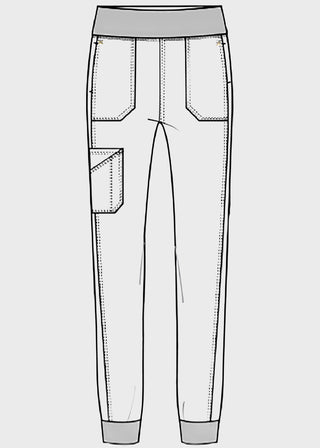 Cherokee iFlex Women's Mid Rise Jogger Pants