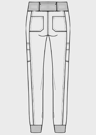 Cherokee iFlex Women's Mid Rise Jogger Petite Pants