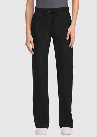 Cherokee Mid Rise Trouser Women's Petite Leg Drawstring Pant