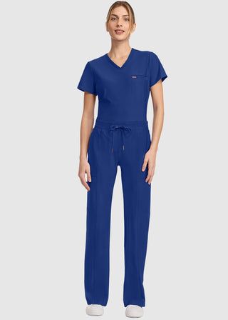 Cherokee Mid Rise Trouser Women's Petite Leg Drawstring Pant