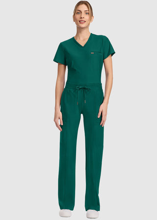 Cherokee Mid Rise Trouser Women's Petite Leg Drawstring Pant